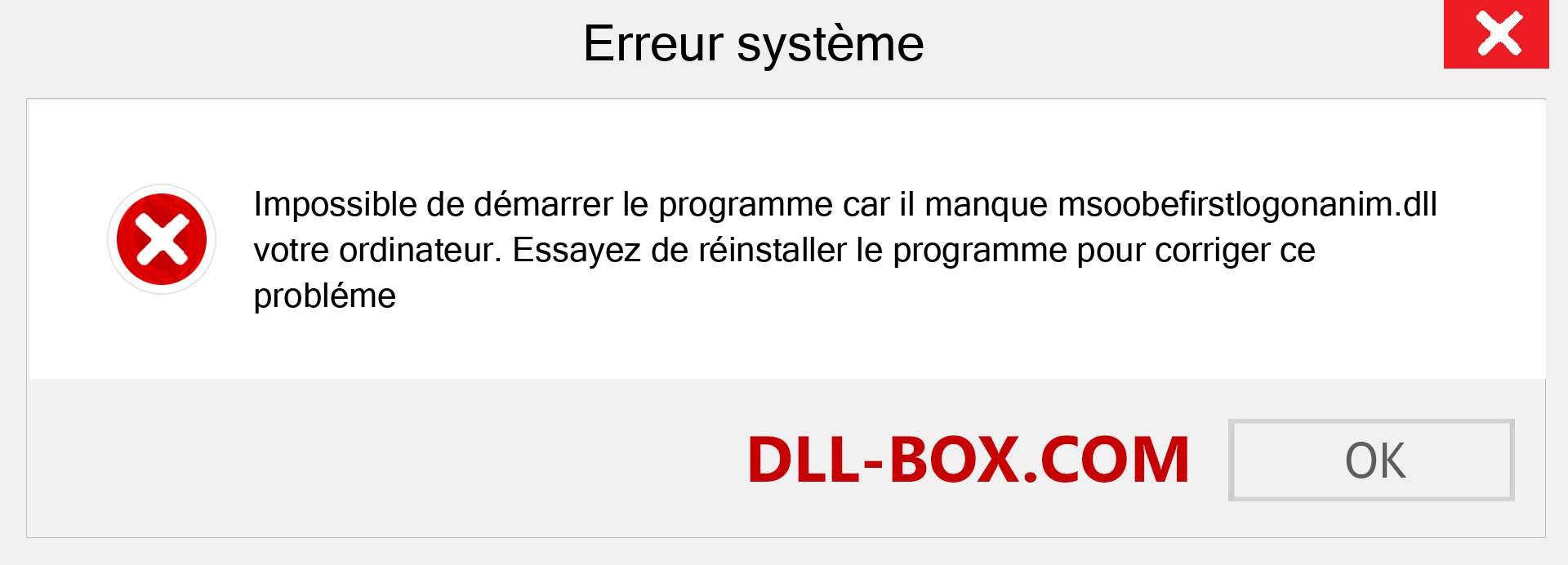 Le fichier msoobefirstlogonanim.dll est manquant ?. Télécharger pour Windows 7, 8, 10 - Correction de l'erreur manquante msoobefirstlogonanim dll sur Windows, photos, images