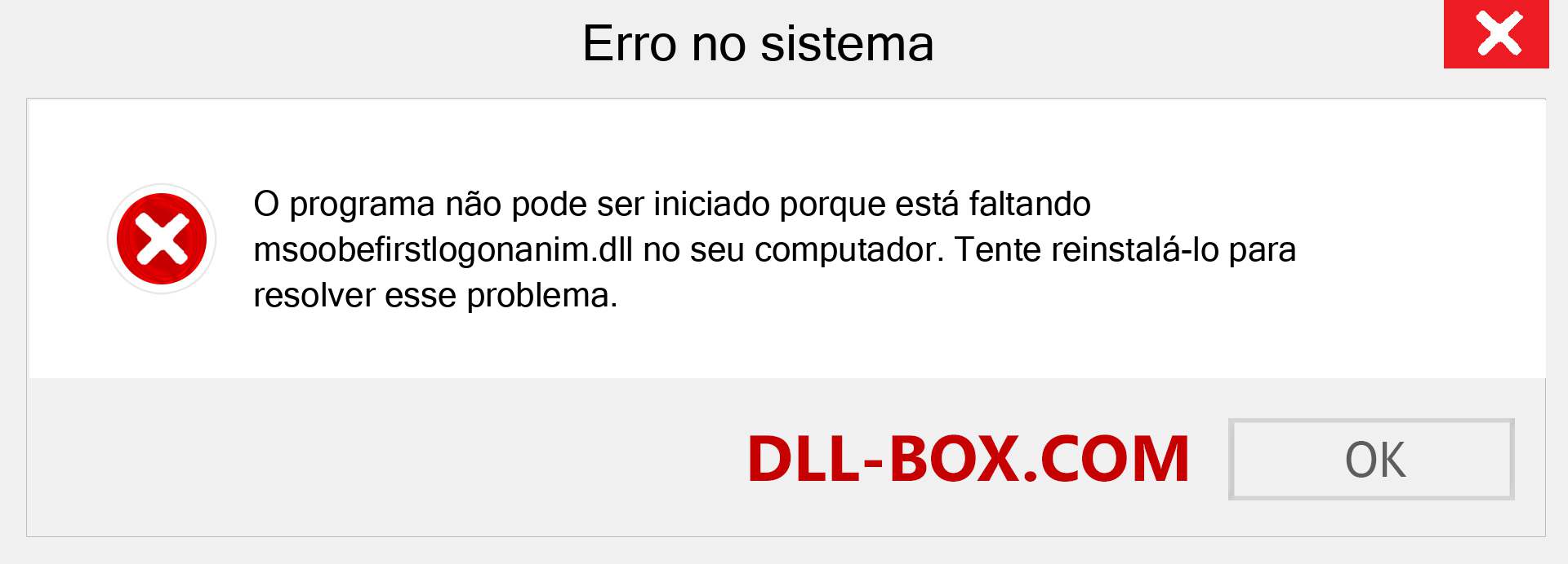 Arquivo msoobefirstlogonanim.dll ausente ?. Download para Windows 7, 8, 10 - Correção de erro ausente msoobefirstlogonanim dll no Windows, fotos, imagens